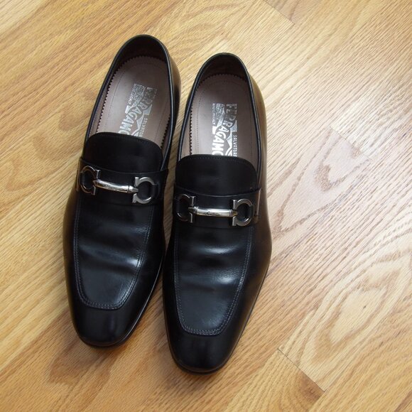 Salvatore Ferragamo"Benford"black men's loafers size 9 2E - Picture 5 of 13